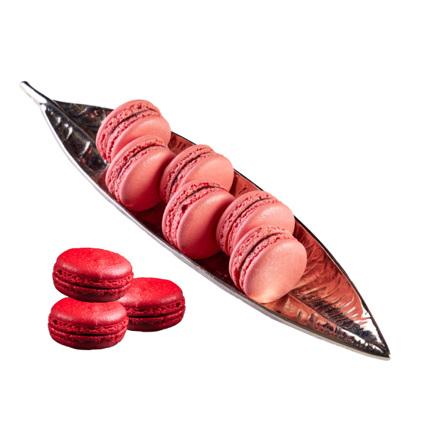 Raspberry and Blackberry Cherry Macarons