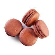 Chocolate and Dewar's Macarons