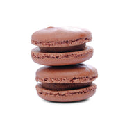 Chocolate and Dewar's Macarons